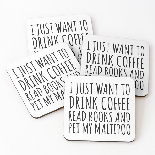 Item preview, Coffee Read Books And Pet My Maltipoo Funny Dog designed and sold by kamrankhan.