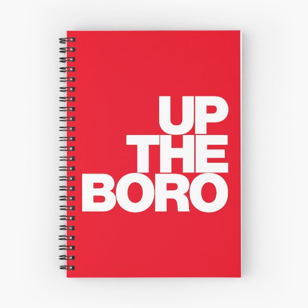 Item preview, Up The Boro - White on Red R designed and sold by Logo-A-GoGo.