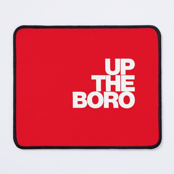 Item preview, Up The Boro - White on Red R designed and sold by Logo-A-GoGo.