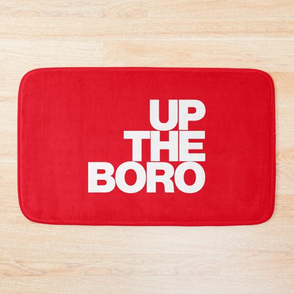 Item preview, Up The Boro - White on Red R designed and sold by Logo-A-GoGo.