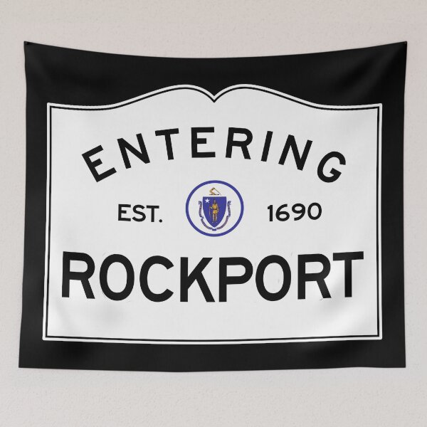 Item preview, Entering Rockport Massachusetts - Commonwealth of Massachusetts Road Sign  designed and sold by NewNomads.