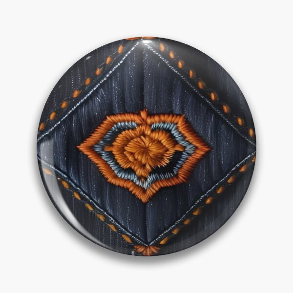 Item preview,  Jeans clothes, orange embroidered jeans 1 designed and sold by Kader101.