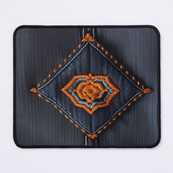 Item preview, Jeans clothes, orange embroidered jeans 1 designed and sold by Kader101.