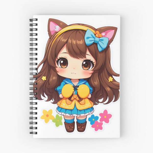 Item preview, MOE Cat Girl Floral designed and sold by StickerStarSaga.