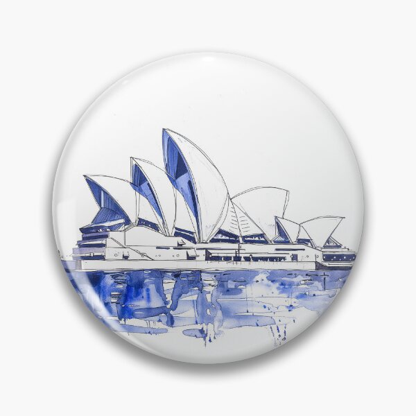 Item preview, Sidney Opera House Watercolour designed and sold by Kobi-PrintVibes.