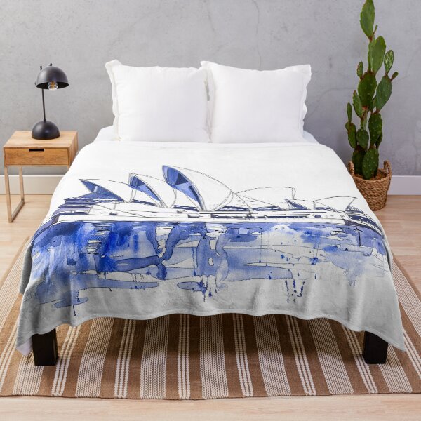 Item preview, Sidney Opera House Watercolour designed and sold by Kobi-PrintVibes.