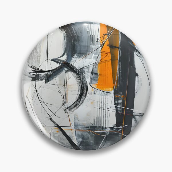 Item preview, Minimalist Zest in Monochrome designed and sold by GodoAbstractArt.