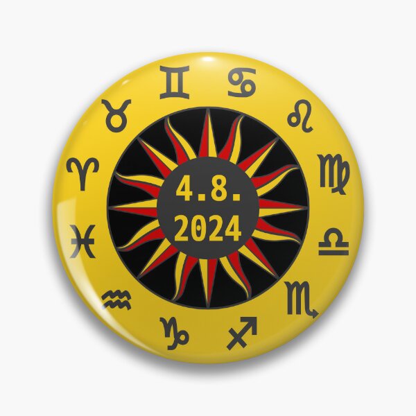 Item preview, Solar Eclipse April 2024 12 Zodiac Signs Circular Design designed and sold by ramiro.