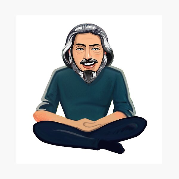 Item preview, Alan Watts designed and sold by PsilocyBram.