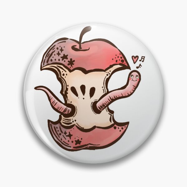 Item preview, Wormy Apple designed and sold by rubypalace.