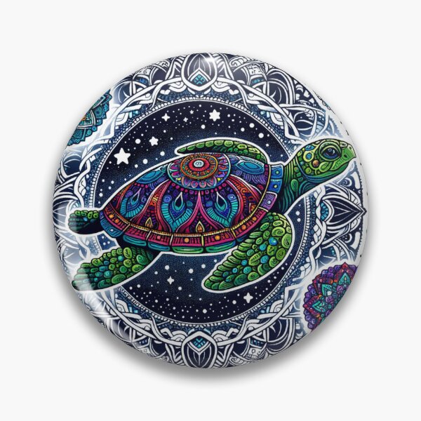 Item preview, Cosmic navigating turtle designed and sold by Guia de Vida.