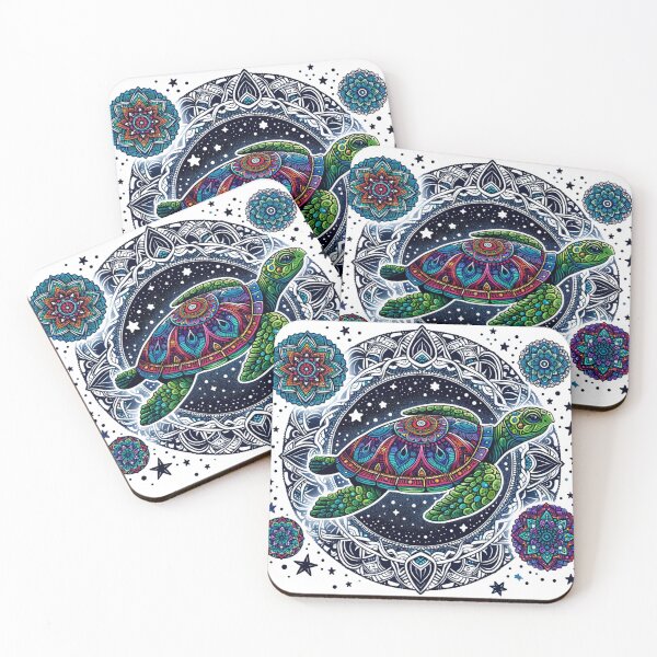 Item preview, Cosmic navigating turtle designed and sold by Guia de Vida.