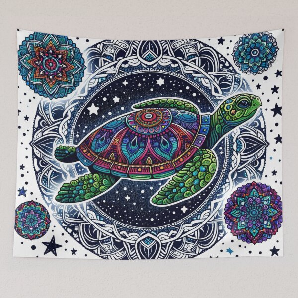 Item preview, Cosmic navigating turtle designed and sold by Guia de Vida.