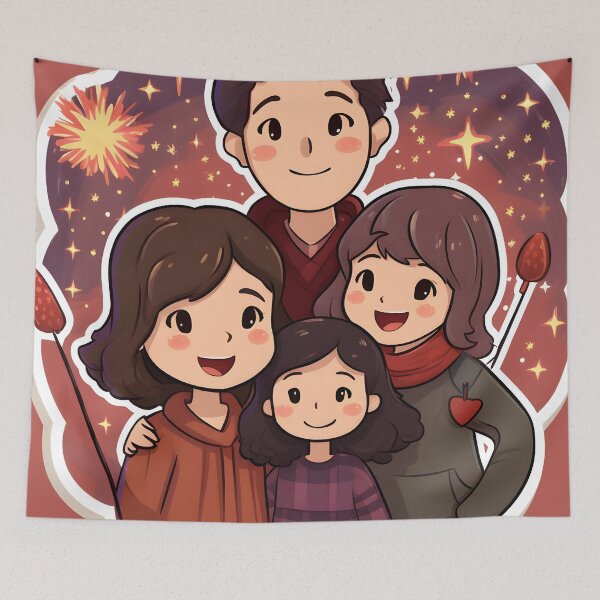 Item preview, Fireworks Party With The Family designed and sold by VivaIconicPrint.