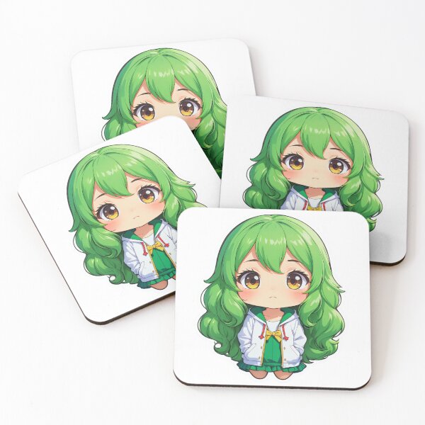 Item preview, Emerald Girl Chibi designed and sold by StickerStarSaga.