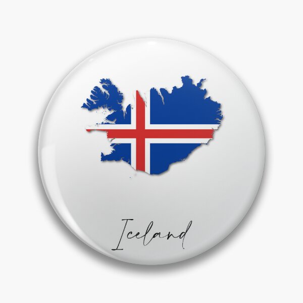 Item preview, Iceland Country Map and Flag Reykjavik Europe designed and sold by dk-design85.