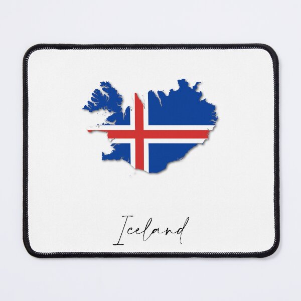 Item preview, Iceland Country Map and Flag Reykjavik Europe designed and sold by dk-design85.