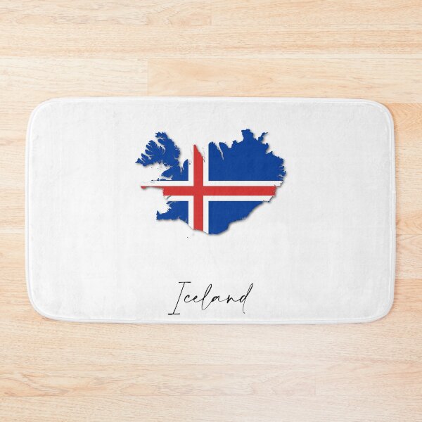Item preview, Iceland Country Map and Flag Reykjavik Europe designed and sold by dk-design85.