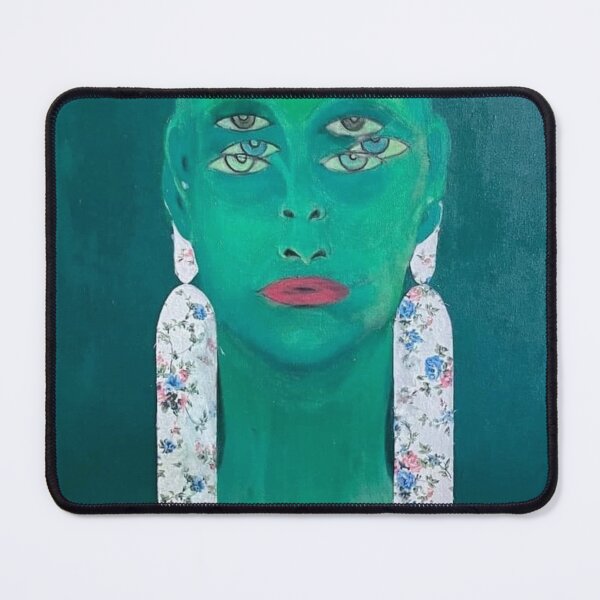 Item preview, Abstracted face with a flowers by Gela Mikava designed and sold by Gela Mikava.