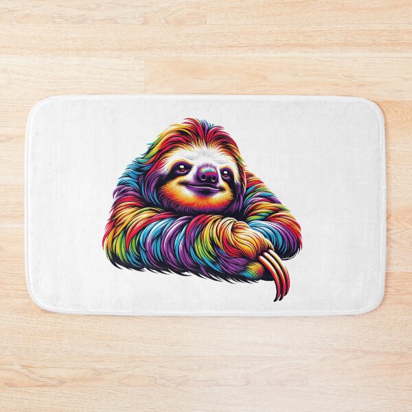Item preview, Colorful Siesta Sloth designed and sold by FunArt4Everyone.