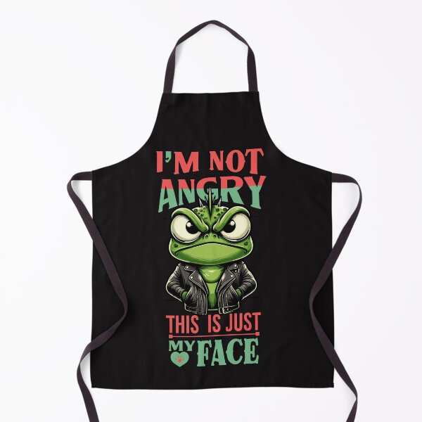 Item preview, Angry Frog - I'm Not Angry This Is Just My Face designed and sold by JessArty ⭐⭐⭐⭐⭐.