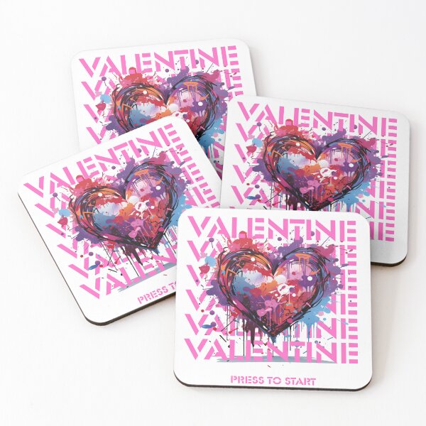Item preview, Graffiti Heart Valentine - Pink and Purple designed and sold by ekclothings.