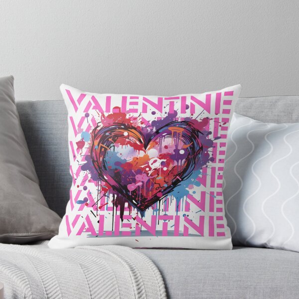 Item preview, Graffiti Heart Valentine - Pink and Purple designed and sold by ekclothings.