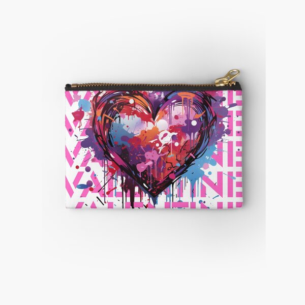 Item preview, Graffiti Heart Valentine - Pink and Purple designed and sold by ekclothings.