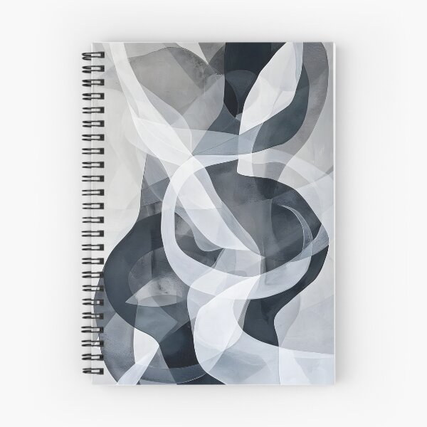 Item preview, Whisper of Elegance in Grayscale designed and sold by GodoAbstractArt.