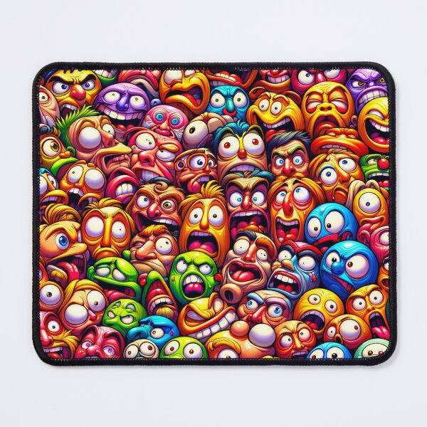 Item preview, Facial Frenzy: A Cavalcade of Colourful Cartoon Emotions designed and sold by ArtComixHaven.