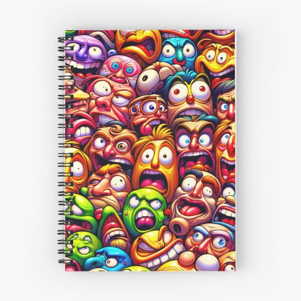 Item preview, Facial Frenzy: A Cavalcade of Colourful Cartoon Emotions designed and sold by ArtComixHaven.