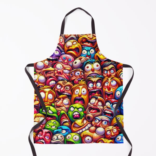 Item preview, Facial Frenzy: A Cavalcade of Colourful Cartoon Emotions designed and sold by ArtComixHaven.