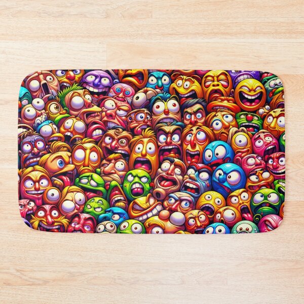 Item preview, Facial Frenzy: A Cavalcade of Colourful Cartoon Emotions designed and sold by ArtComixHaven.