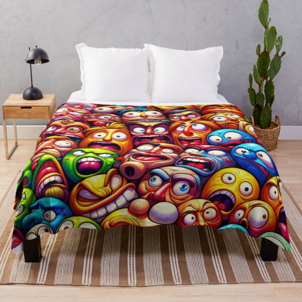 Item preview, Facial Frenzy: A Cavalcade of Colourful Cartoon Emotions designed and sold by ArtComixHaven.