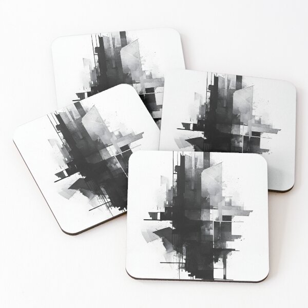 Item preview, Minimalist Grace in Monochrome designed and sold by GodoAbstractArt.