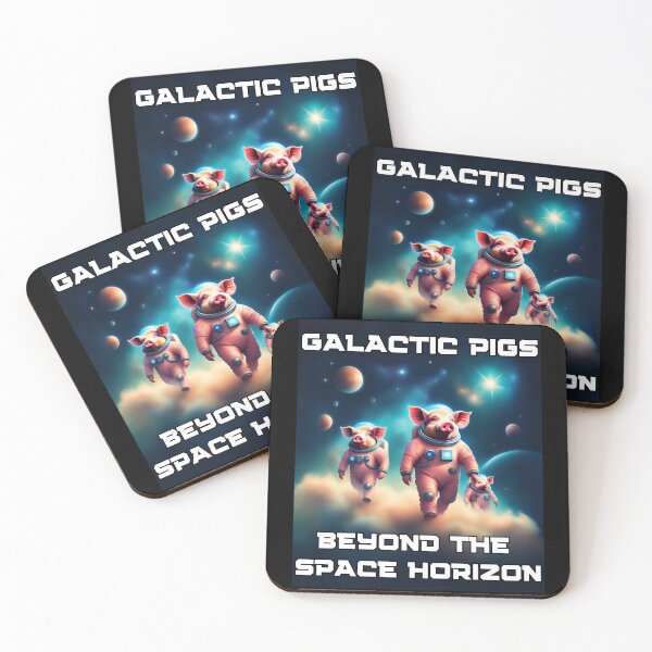 Item preview, Galactic pigs beyond the space horizon designed and sold by SpacePigsZone.