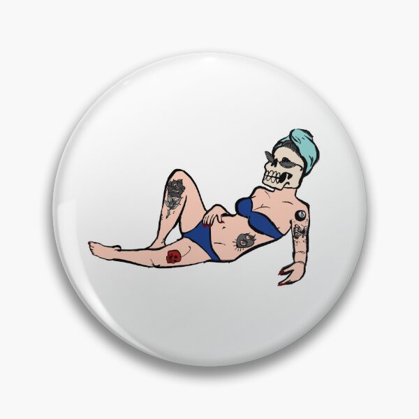 Item preview, maraschino babe (blue bikini) designed and sold by maraschino  skull.