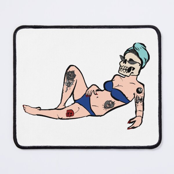 Item preview, maraschino babe (blue bikini) designed and sold by maraschino  skull.