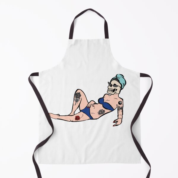 Item preview, maraschino babe (blue bikini) designed and sold by maraschino skull.