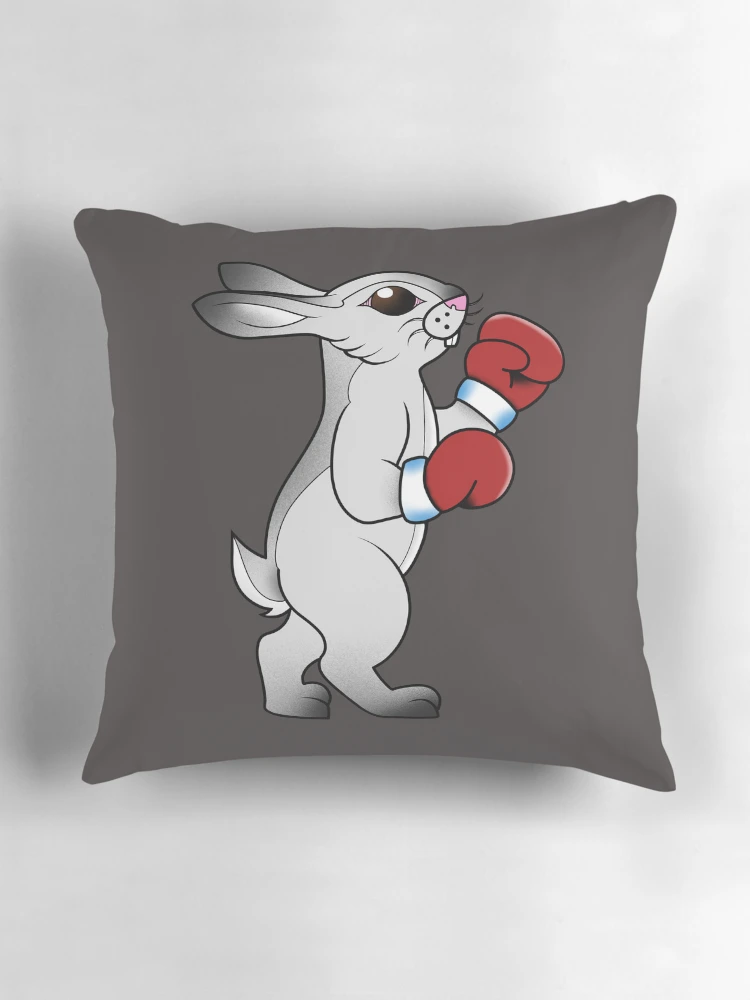 Thumbnail 3 of 4, Pillow, Boxer Bunny designed and sold by Rabbid--Rabbit.