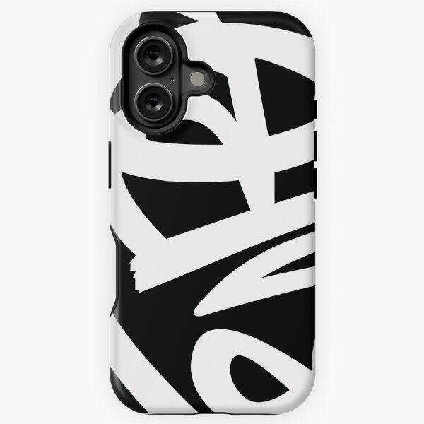 Graffiti Inspired Black and White Art iPhone Tough Case