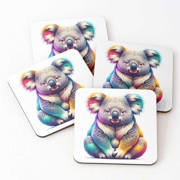 Item preview, Relaxed Meditation Colorful Happy Koala designed and sold by FunArt4Everyone.