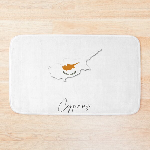 Item preview, Cyprus Country Map and Flag Nicosia Europe designed and sold by dk-design85.