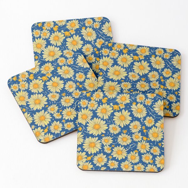Item preview, Daisies on a Blue Canvas designed and sold by gugartigas.