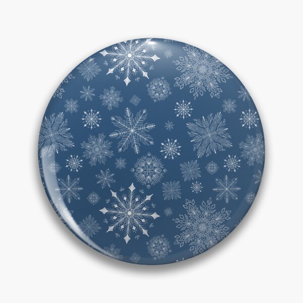 Item preview, Intricate Snowflakes, Dark Blue designed and sold by serafineaandd.