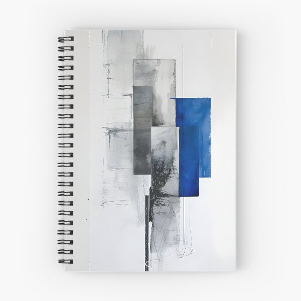 Item preview, Cerulean Whisper in Grayscale designed and sold by GodoAbstractArt.