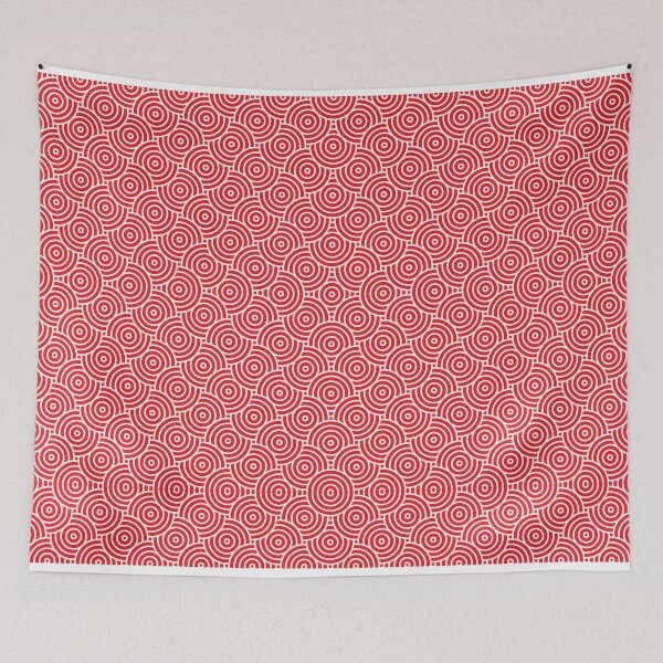Item preview, Red Circles pattern designed and sold by LuckyCreative.