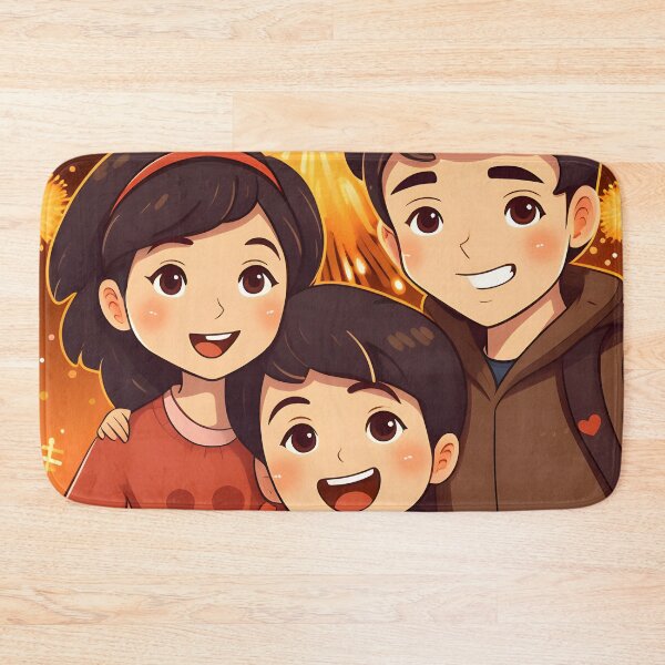 Item preview, Siblings Celebrating With Fireworks designed and sold by VivaIconicPrint.