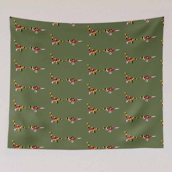 Item preview, Astrodon and Acrocanthosaurus Maryland flag combo 1 designed and sold by JayceTheCC.