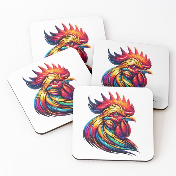 Item preview, Colorful Rooster Portrait designed and sold by FunArt4Everyone.